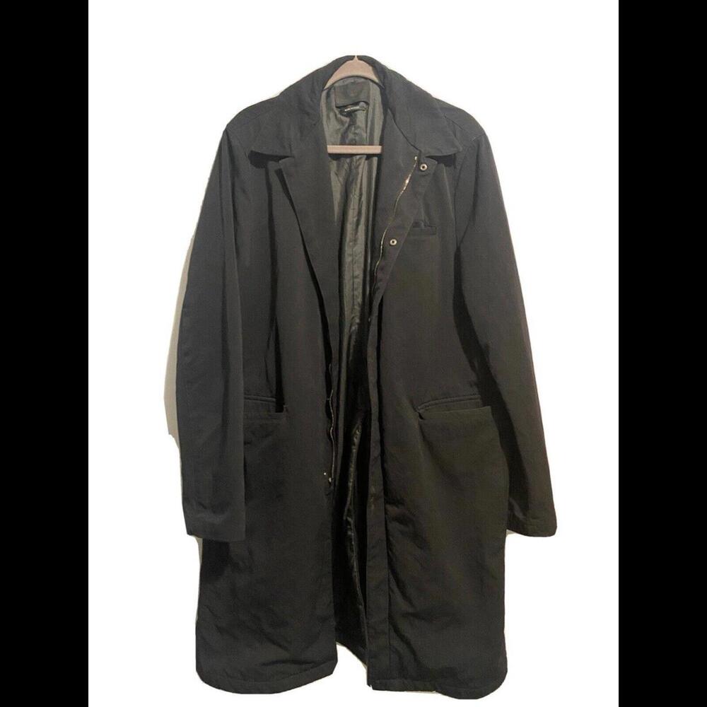 Mens Prada Milano Car trench Coat Size 54 Italy.
